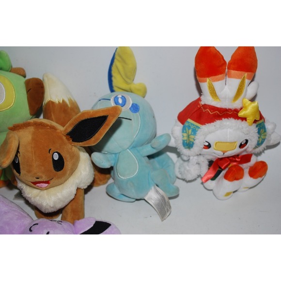 Pokémon Plush Lot – Eevee Evolutions (7 Plush) – Used – Wear on Blue Plush - Picture 5 of 5